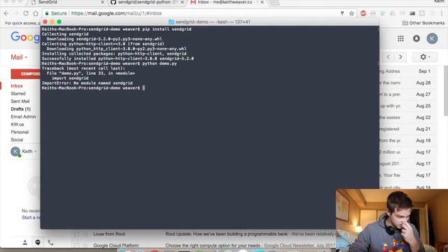 Sending emails using Sendgrid with Python смотреть онлайн
