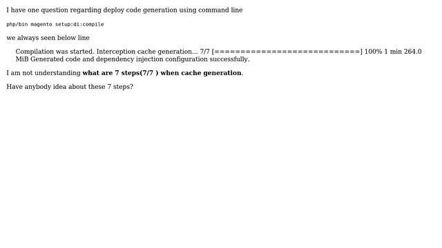 Magento: Magento 2 when deploying code cache generation 7 steps смотреть онлайн