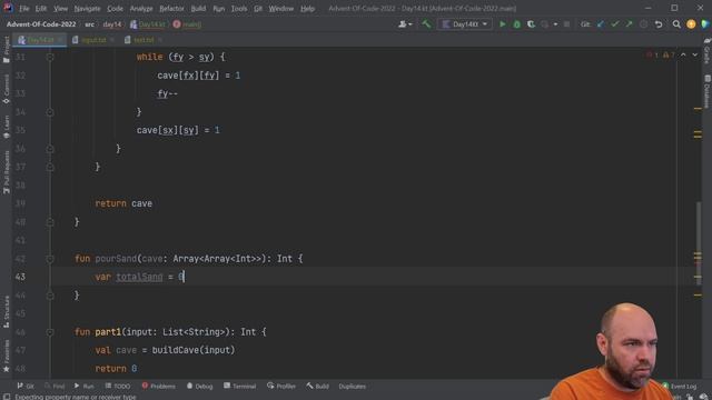 Advent of Code 2022 Day 14 - Kotlin (Regolith Reservoir) смотреть онлайн