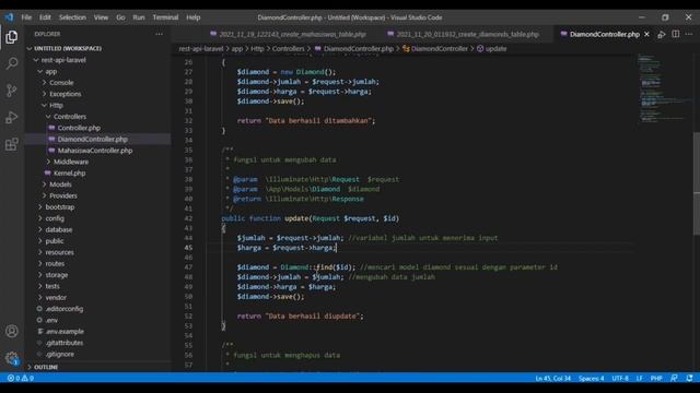 Prak SISTER-7 (REST API LARAVEL) смотреть онлайн