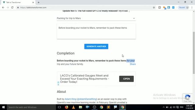 Wow!, Openai Text Generator: GPT2 is Out (2019) || Artificial Intelligence GPT-2 Features смотреть онлайн