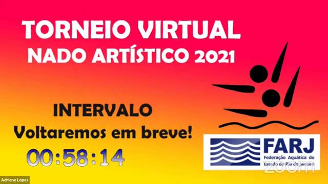 Torneio Virtual FARJ de Nado Artístico - Setembro/2021 смотреть онлайн