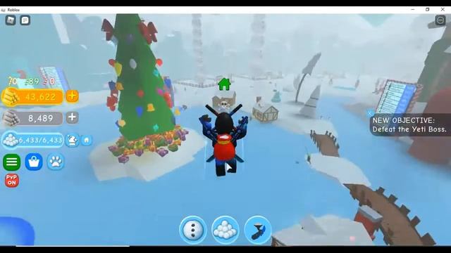 Snowman SImulator #2! Im Back And Beat The Yeti Boss -Roblox смотреть онлайн