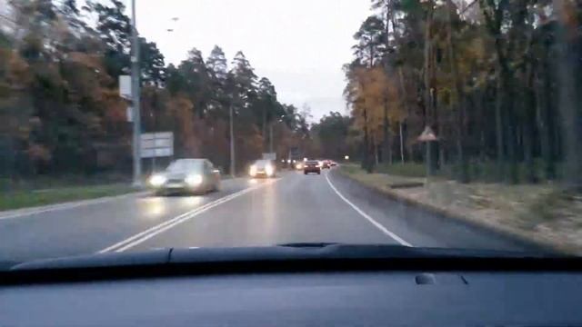 Поездка с поселка Барвиха XXI до Парка победы Timelapse 10x смотреть онлайн