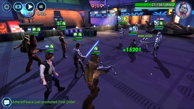 SWGOH Galactic Conquest - Sector 2 Hard boss - Simple Tricks and Unguarded Feat смотреть онлайн