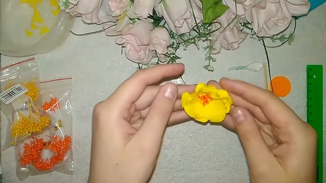 КРАСИВЫЙ цветок ?из фоамирана ? МК / Бантики для принцесс ? смотреть онлайн
