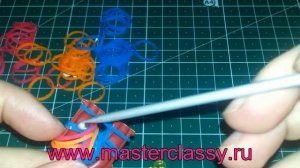 DIY Rainbow loom bracelet: tutorial. Браслет из резиночек шестиколечный: подробный видео урок