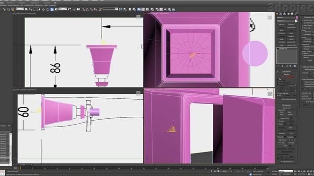 3d моделирование смесителя для ванны Devon&Devon 2TIME233MCR в 3dsMax | 3d modeling | bath смотреть онлайн