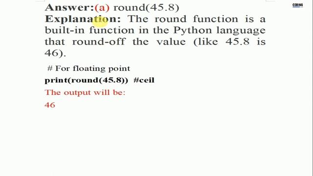 PYTHON-SESSION-2-MULTIPLE CHOICE QUESTION ON VARIABLE NAME AND DATATYPE WITH ANSWER AND EXPLANATIO смотреть онлайн