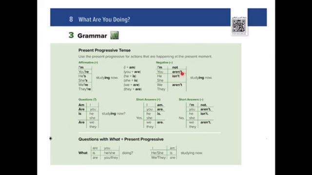 انجليزي أول متوسط الوحده الأولى الفصل الدراسي الأول قاعدة Present Progressive Tense смотреть онлайн