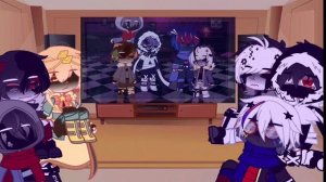 Sans Aus react to Nightmare | My memes | FT. Nightmare sans Angst|