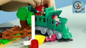 Маша и Медведь. РОЗЫГРЫШ игрушек железная дорога и огород. МанкиИгрушки