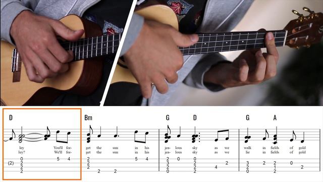 Sting - Fields Of Gold (Ukulele Fingerstyle) смотреть онлайн