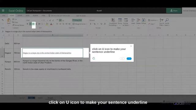 How to Add and Format Text In Excel Online @Office365 смотреть онлайн