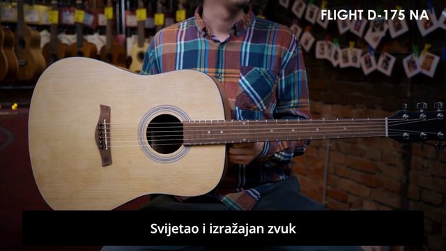FLIGHT D-175 NA akustična gitara смотреть онлайн