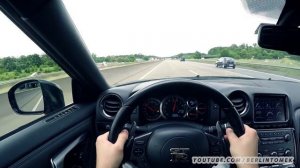Nissan GTR Acceleration Autobahn R35 POV 0-300 POV ECC Rent Mietwagen onboard