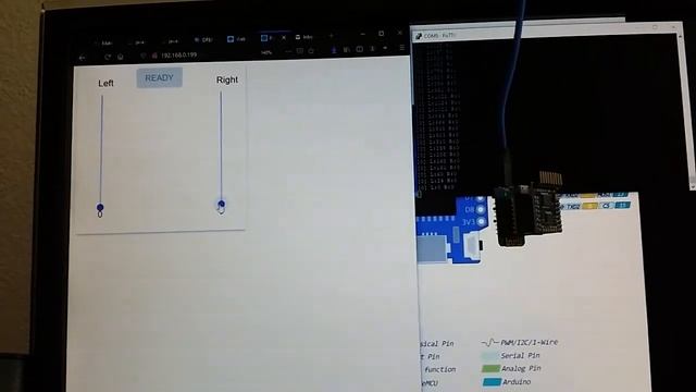 ESP8266 Websocket and ArduinoJSON test смотреть онлайн