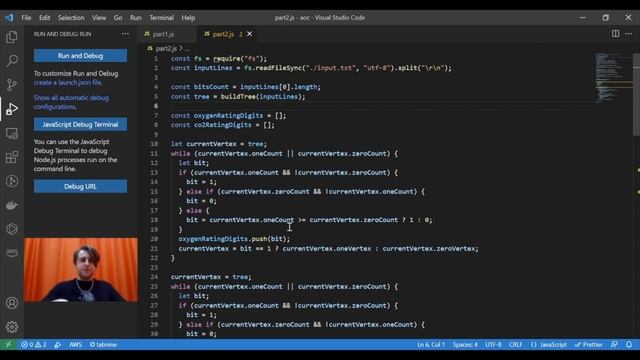 Advent of Code 2021: разбор задачи №3 от Миши Ускова, JavaScript смотреть онлайн