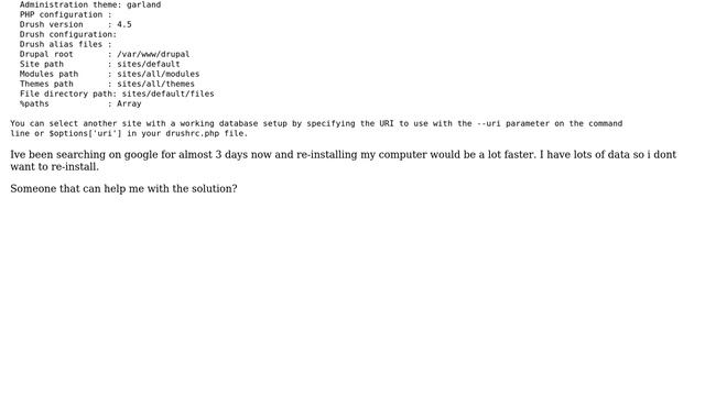 Drupal: Drush bootstrap level error смотреть онлайн