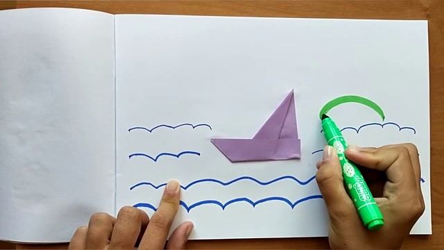 Аппликация. Оригами . Кораблик. Подготовка к школе|4+ смотреть онлайн