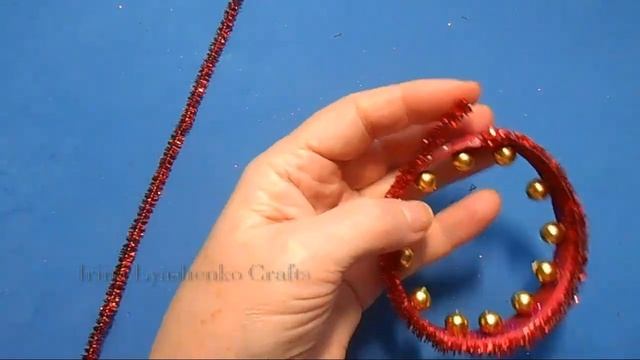 Елочная игрушка из синельной проволоки и фома МК/Original Christmas tree toy/Brinquedo árvore natal смотреть онлайн