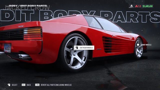 NFS Unbound Customization | Ferrari Testarossa Coupé 1984 FULL BUILD | NFS Unbound Gameplay
