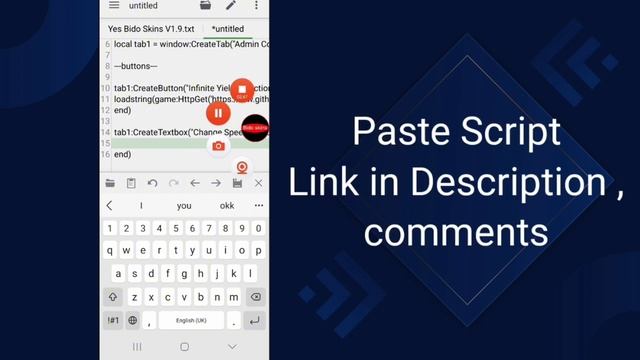 Tutorial How To make Your Own Script New UI Roblox Android 2023 смотреть онлайн