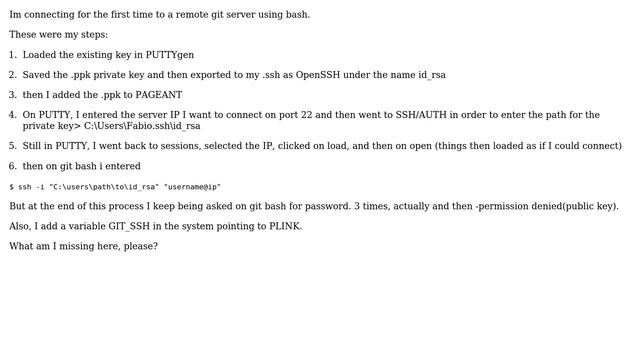 How to access a remote repository using git bash windows (permission denied, public key - error)? смотреть онлайн