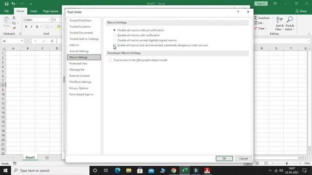 Enable Macros in Excel | Excel add developer tab | Excel Tips and Tricks смотреть онлайн