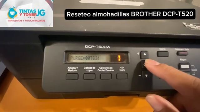 Reseteo contadores BROTHER DCP-T520W смотреть онлайн