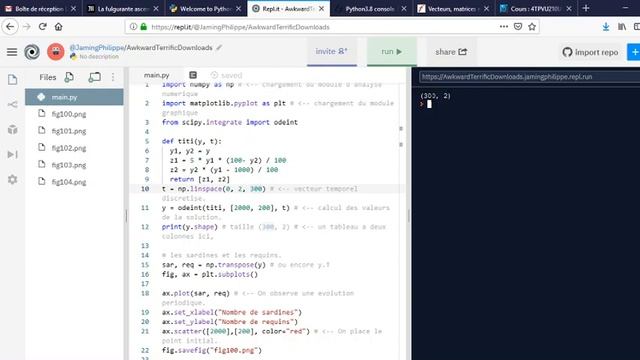 SV1 TP3 partie 3: résolution d'un systèmes d'équations différentielles смотреть онлайн