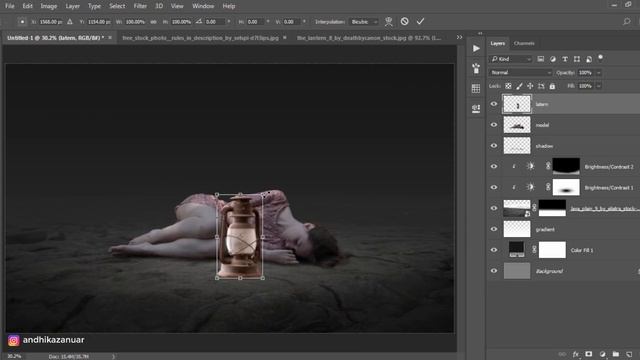 Light Lantern - Photoshop Manipulation Tutorial Processing смотреть онлайн