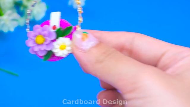 DIY Miniature Cardboard House ❤️ DIY Frozen Bedroom With Rainbow Slide For Princess In Ice Castle