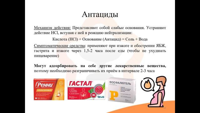 30.2. Средства, влияющие на секреторную функцию желудка (лечение гастрита и язвы) смотреть онлайн