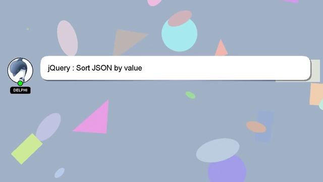 jQuery : Sort JSON by value смотреть онлайн
