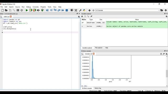 Visualizing data distribution using seaborn || Python смотреть онлайн
