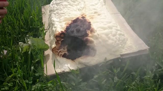 Проверка открытоячеистого пенополиуретана на горючесть. смотреть онлайн