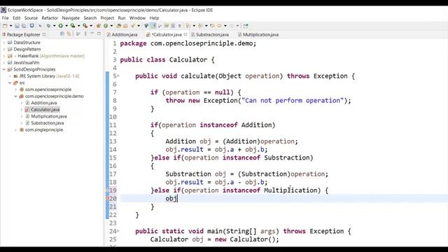 Open-Closed Principle from SOLID design principle in OOPS/Java смотреть онлайн