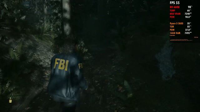 Alan Wake 2 (60FPS) RX 6600(R5-3600) 1080P/Ultra смотреть онлайн