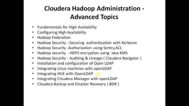 Introduction to Cloudera Hadoop Administration смотреть онлайн