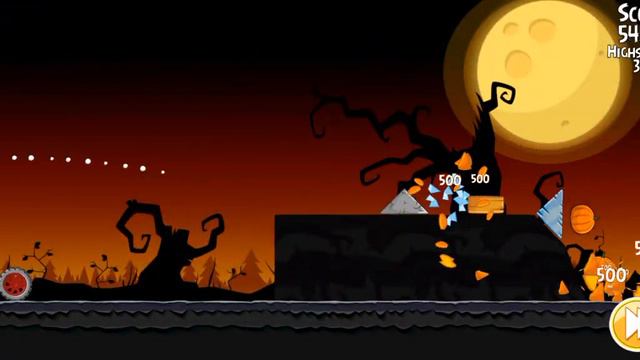 Angry Birds Halloween Three Stars Level 3-4 смотреть онлайн