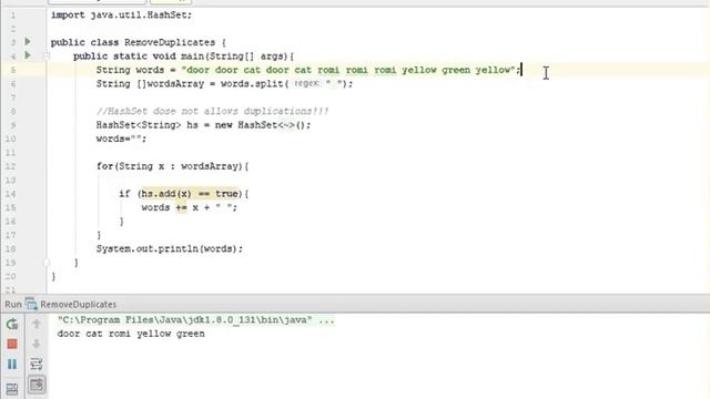 Remove Duplicates java interview question смотреть онлайн
