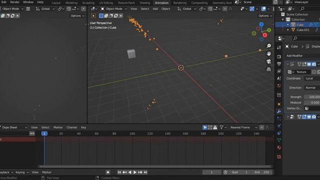 интересный магический эффект в Blender 3d смотреть онлайн
