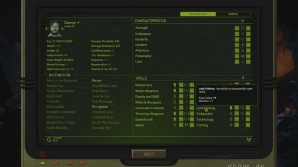 Character Creation (Melee Weapons/Personality) - ATOM RPG: Trudograd - Let's Play - 0