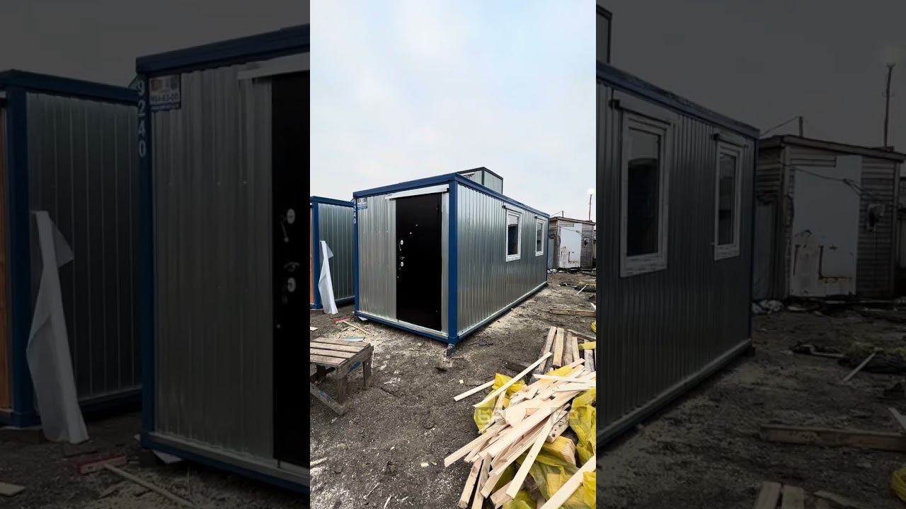 Бытовка БК-3А в вагонке с металлической дверью смотреть онлайн