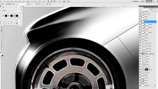 Car rendering Photoshop #12 - LudeDesign смотреть онлайн