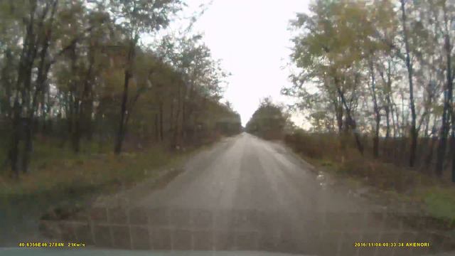 Сельская дорога с большими ямами возле села Плоская смотреть онлайн