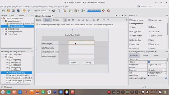 Belajar Java Netbeans | Tutorial Java GUI Netbeans Indonesia 2023 | Contoh Program GUI Java Netbean смотреть онлайн