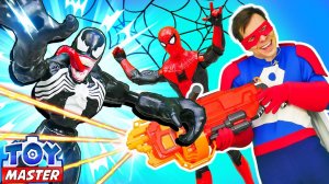 Веном призвал армию через портал! Видео про супергероев для детей