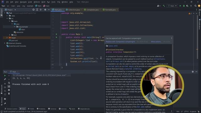 How to use comparator in java using lambda expression смотреть онлайн